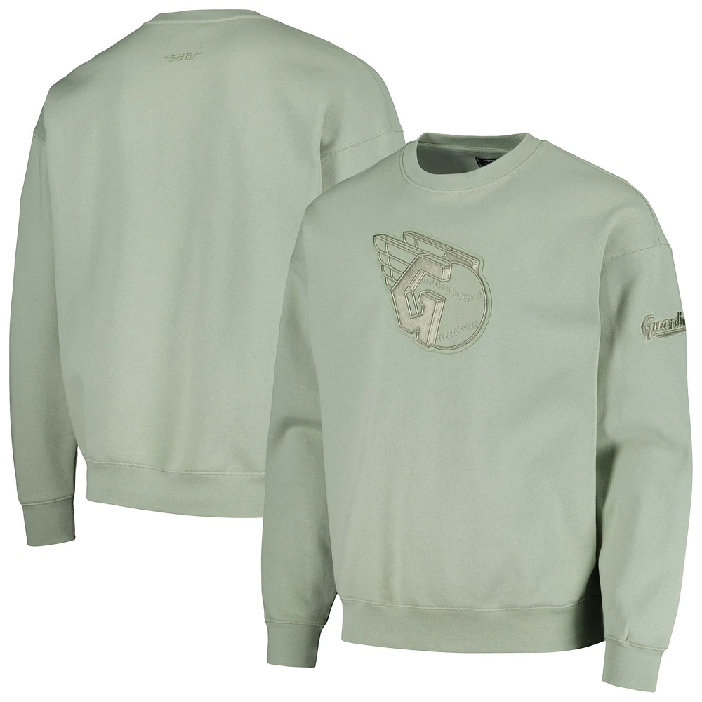 Sweat-shirt à enfiler neutre épaules tombantes Pro Standard Green Cleveland Guardians pour hommes