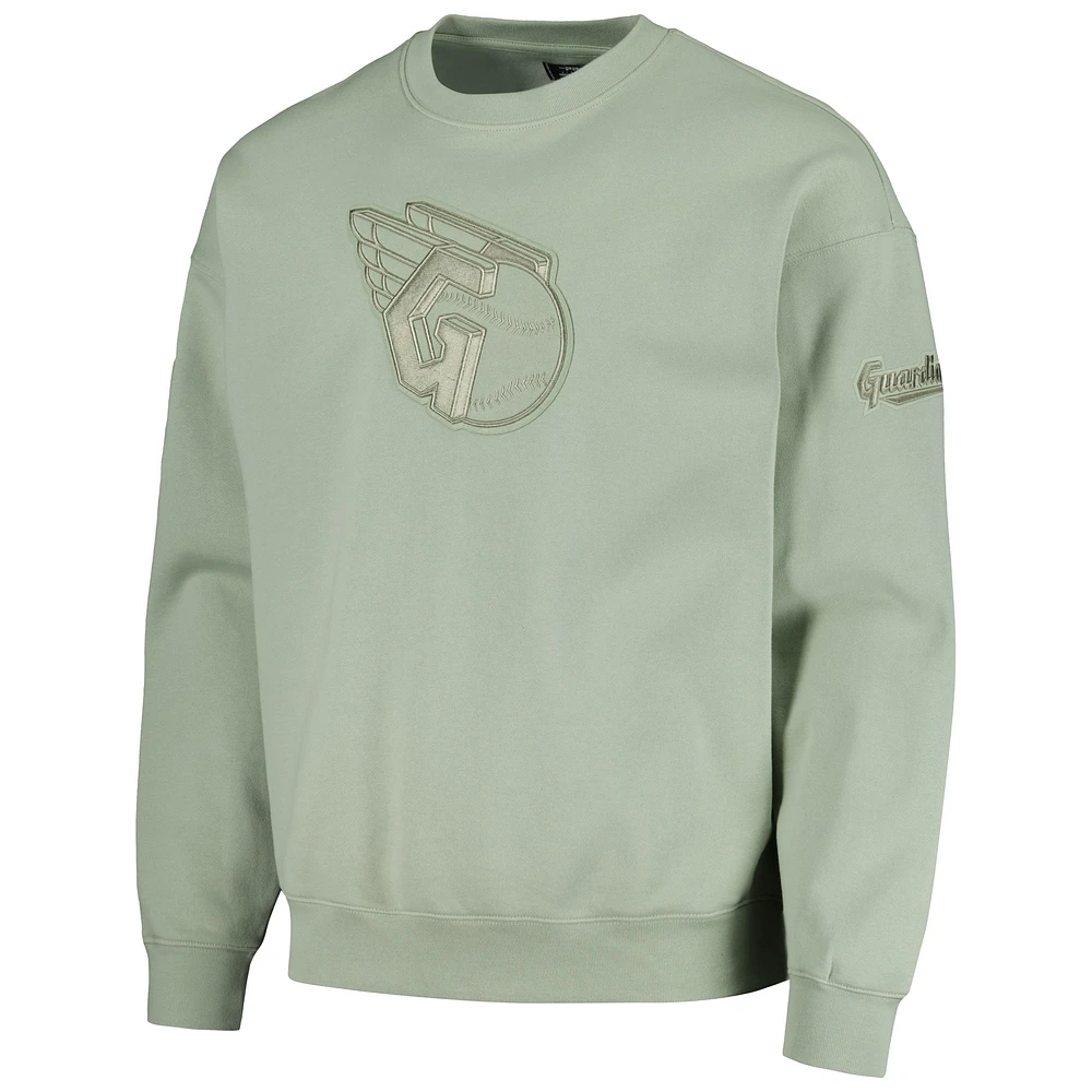 Sweat-shirt à enfiler neutre épaules tombantes Pro Standard Green Cleveland Guardians pour hommes