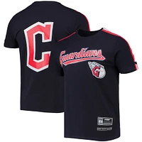 Men's Pro Standard Navy/Red Cleveland Guardians Taping T-Shirt