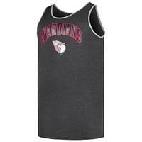 Men's Profile Heather Charcoal Cleveland Guardians Big & Tall Arch Over Logo Tank Top