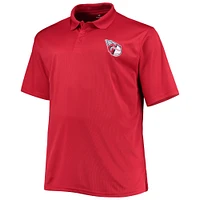 Men's Red Cleveland Guardians Big & Tall Birdseye Polo