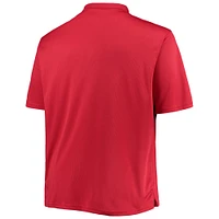 Men's Red Cleveland Guardians Big & Tall Birdseye Polo