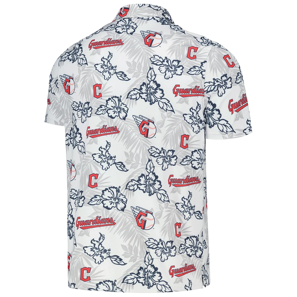 Polo de performance Reyn Spooner blanc des Cleveland Guardians pour hommes