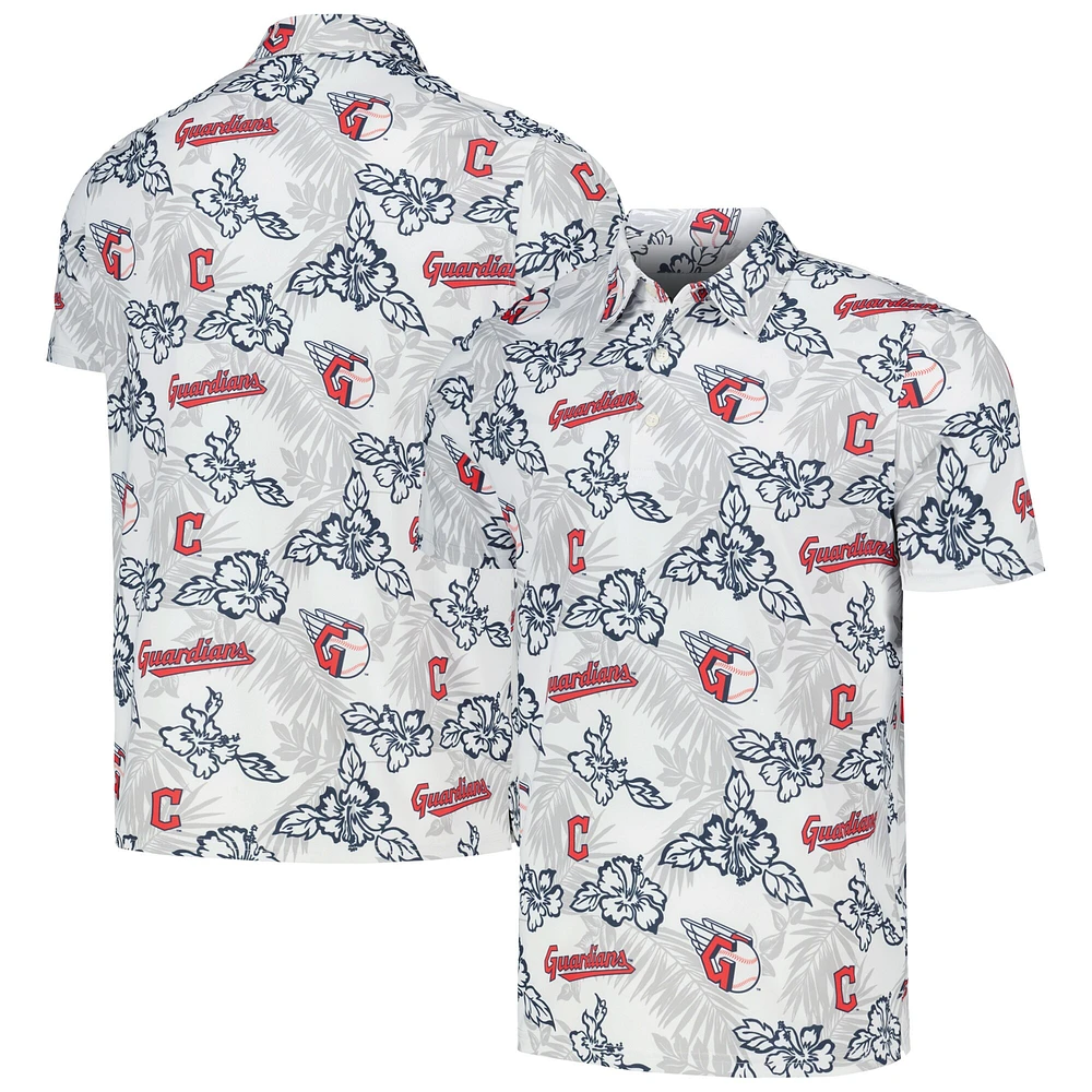 Polo de performance Reyn Spooner blanc des Cleveland Guardians pour hommes