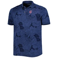 Men's Tommy Bahama Navy Cleveland Guardians Big & Tall Miramar Blooms Polo