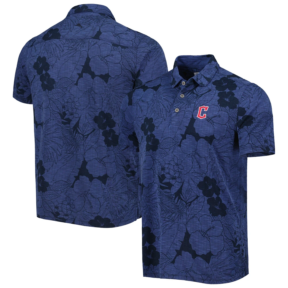 Polo Tommy Bahama Navy Cleveland Guardians Blooms pour homme