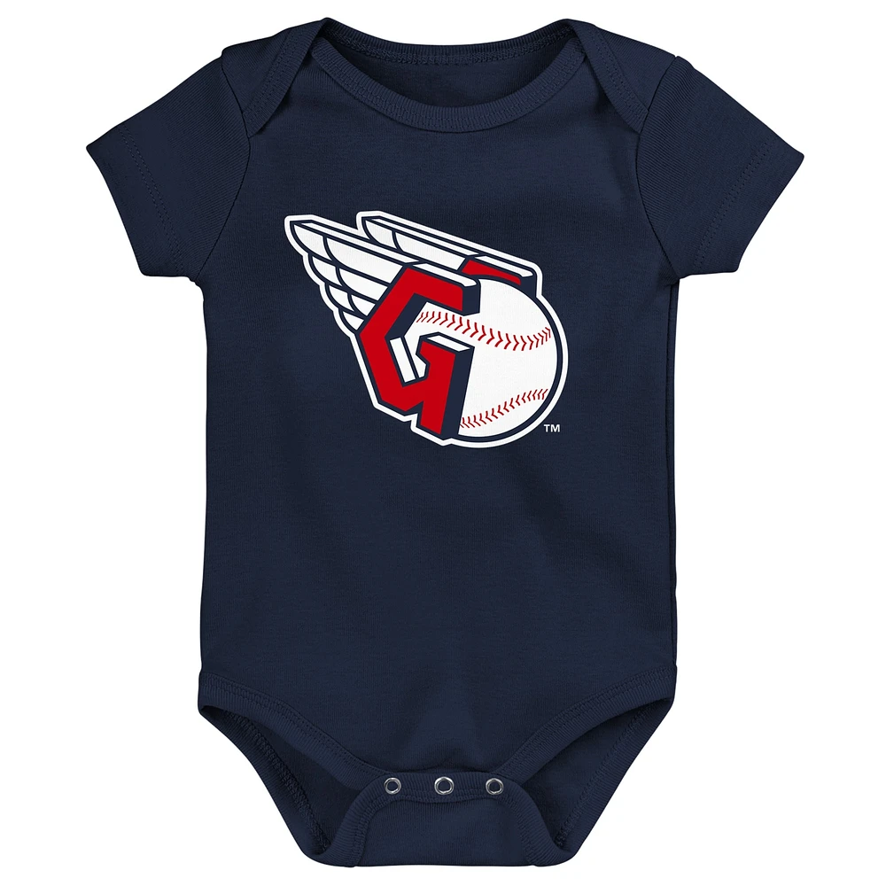 Newborn & Infant Navy Cleveland Guardians Primary Team Logo Bodysuit