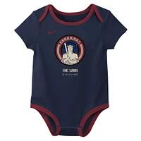Ensemble de deux bodies Nike Cleveland Guardians City Connect pour nouveau-né