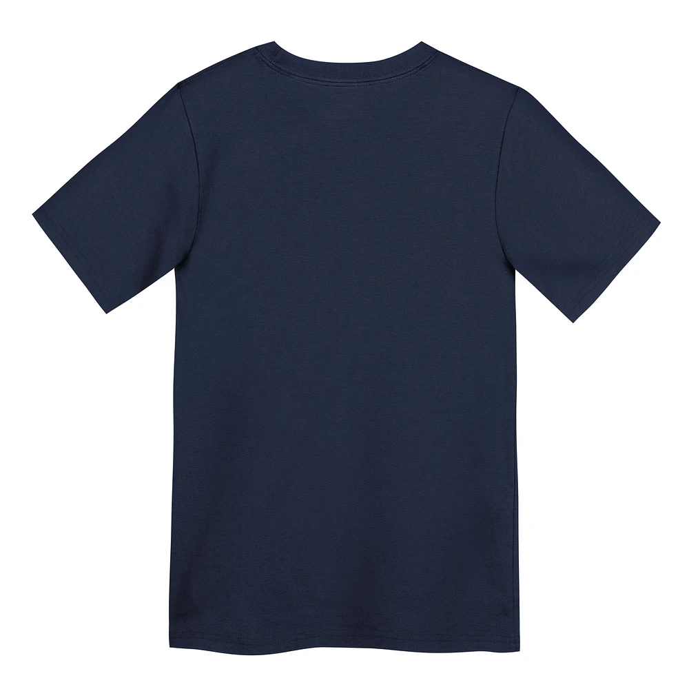 T-shirt Nike bleu marine Cleveland Guardians City Connect pour enfants d'âge préscolaire