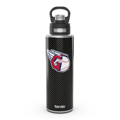 Tervis Cleveland Guardians 40oz. Carbon Fiber Wide Mouth Water Bottle