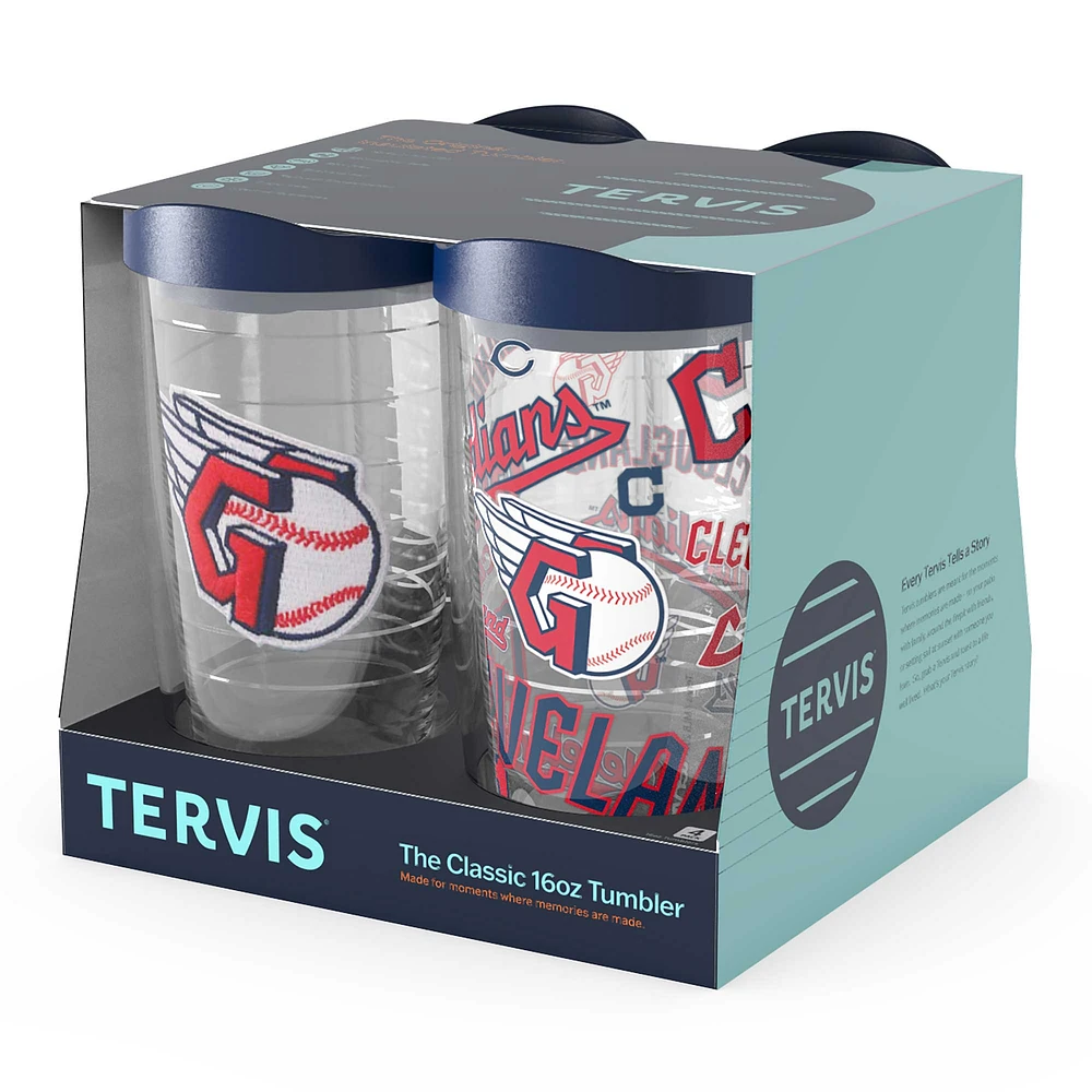 Tervis Cleveland Guardians Four-Pack 16oz. Classic Tumbler Set