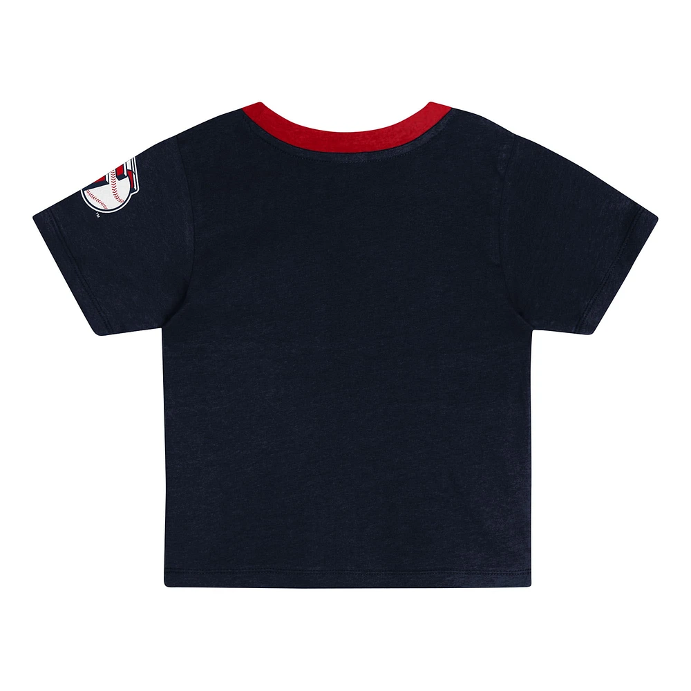 Toddler  Navy Cleveland Guardians Bonus Ball T-Shirt & Shorts Set