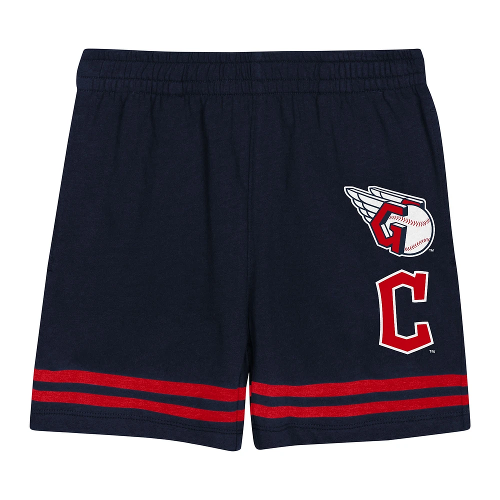 Toddler  Navy Cleveland Guardians Bonus Ball T-Shirt & Shorts Set
