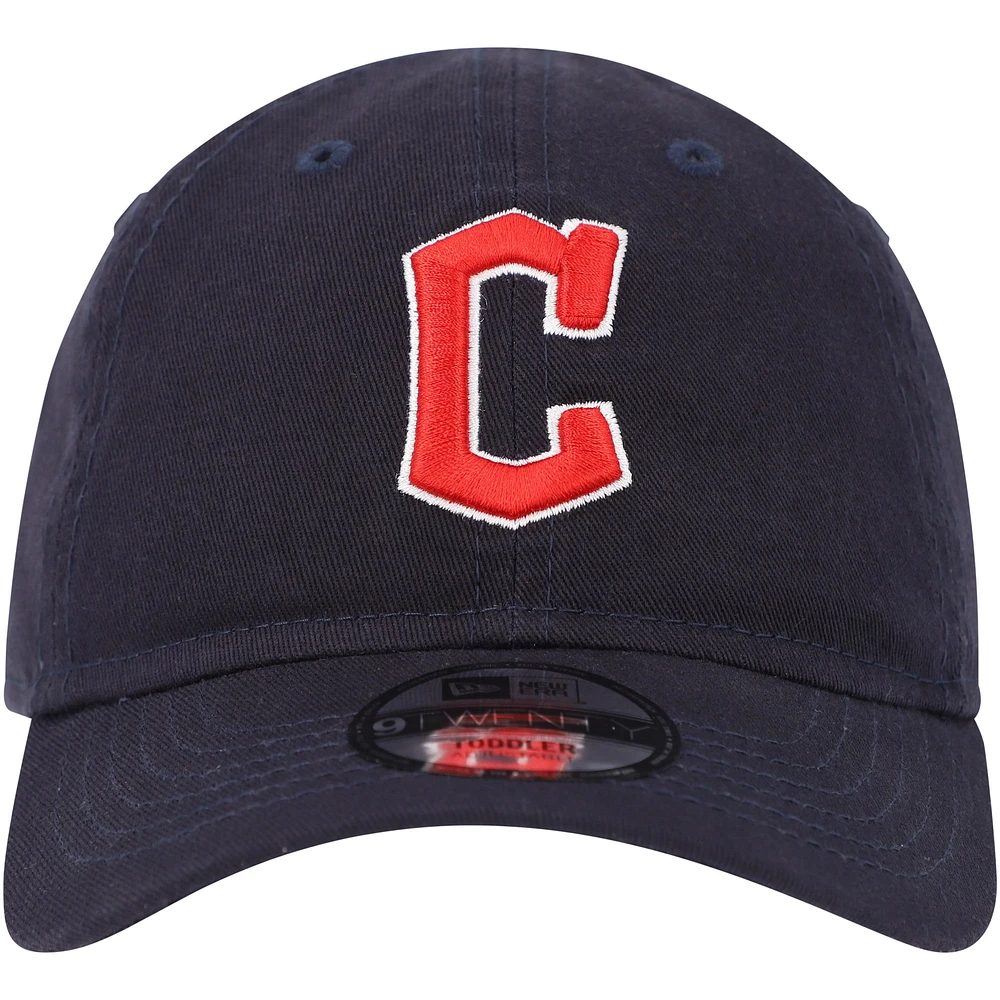 Toddler New Era Navy Cleveland Guardians Team 9TWENTY Adjustable Hat