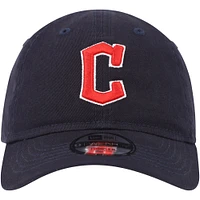 Casquette réglable New Era Cleveland Guardians Team 9TWENTY bleu marine pour tout-petit