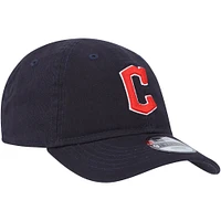 Casquette réglable New Era Cleveland Guardians Team 9TWENTY bleu marine pour tout-petit