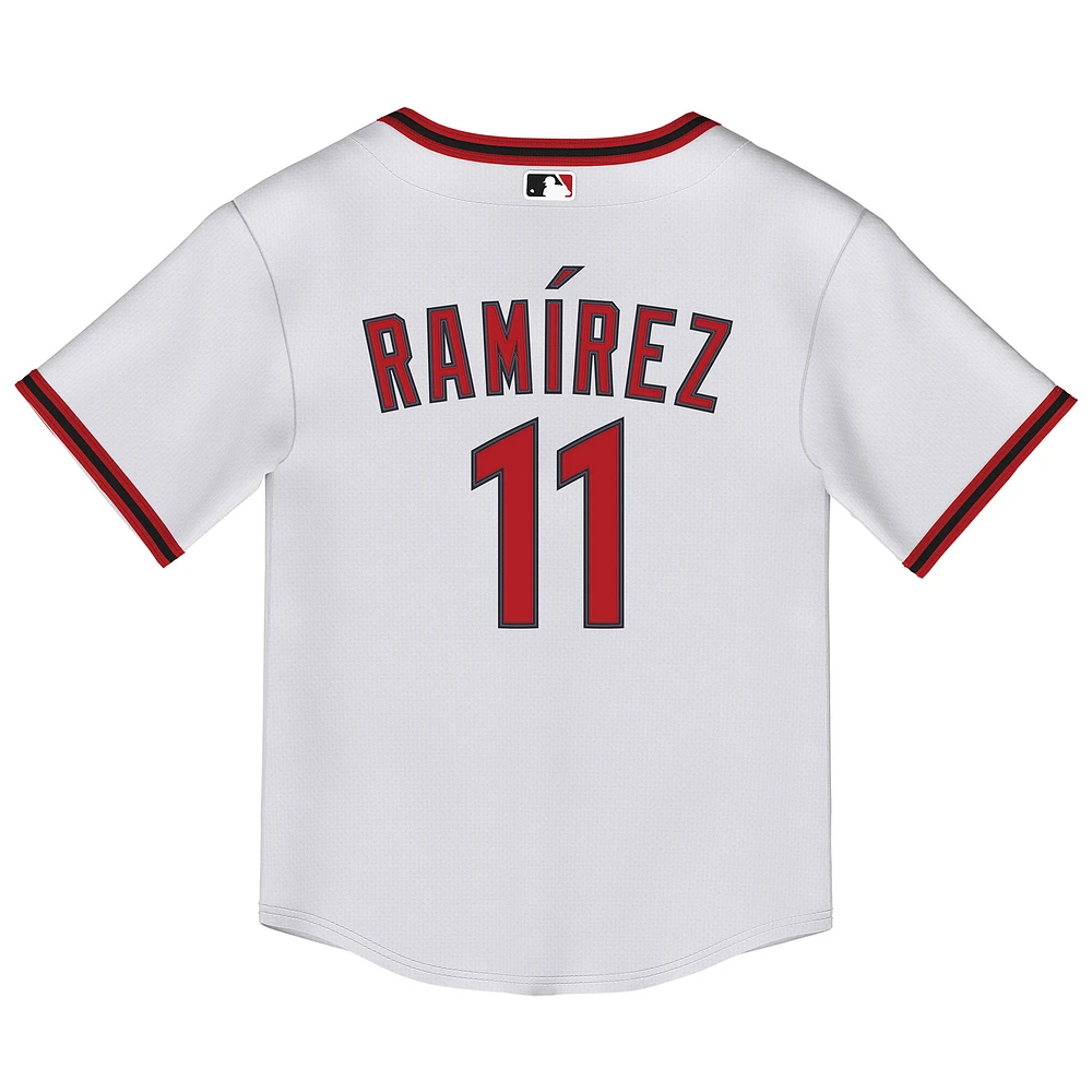 Maillot Nike José Ramírez blanc pour enfant des Cleveland Guardians Replica 2.0
