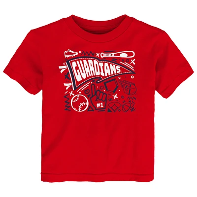 Toddler Red Cleveland Guardians Ballpark Fun T-Shirt