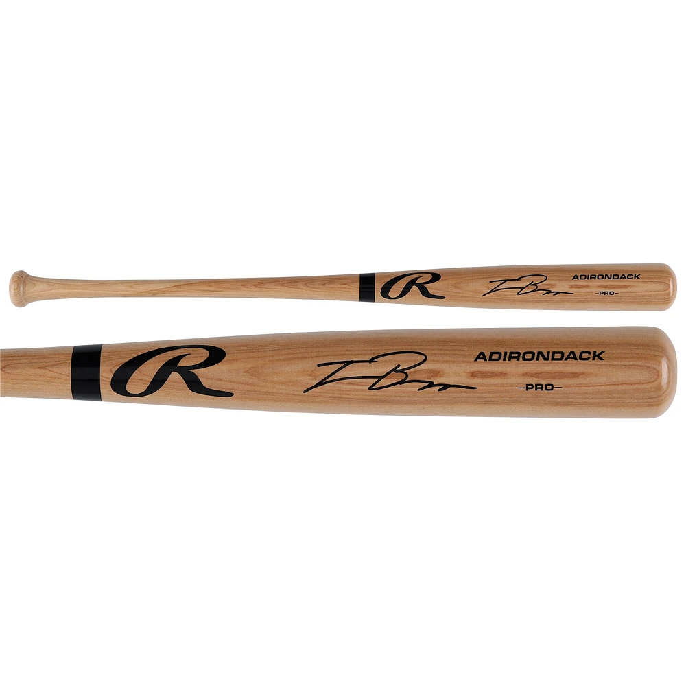 Travis Bazzana Cleveland Guardians Autographed Rawlings Pro Bat 