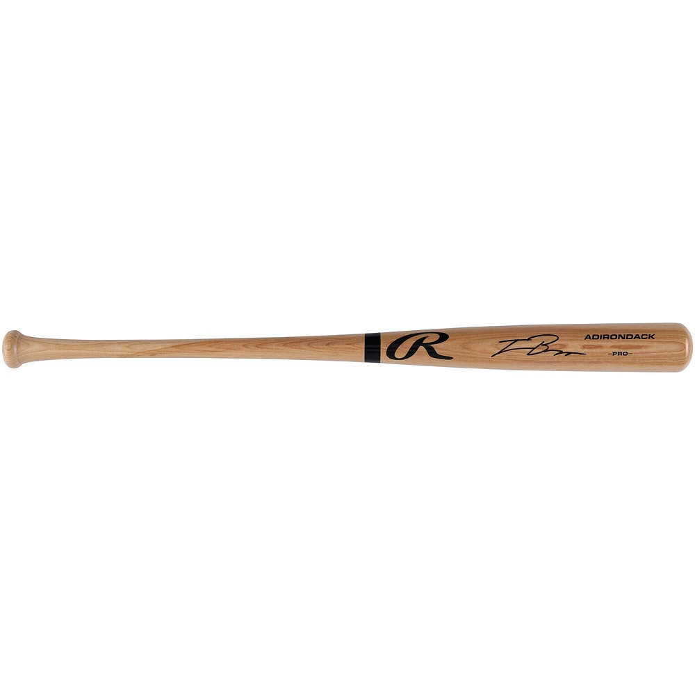 Travis Bazzana Cleveland Guardians Autographed Rawlings Pro Bat 