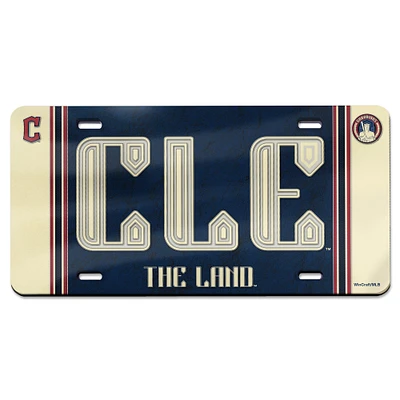 WinCraft Cleveland Guardians 2024 City Connect Laser Cut Acrylic License Plate