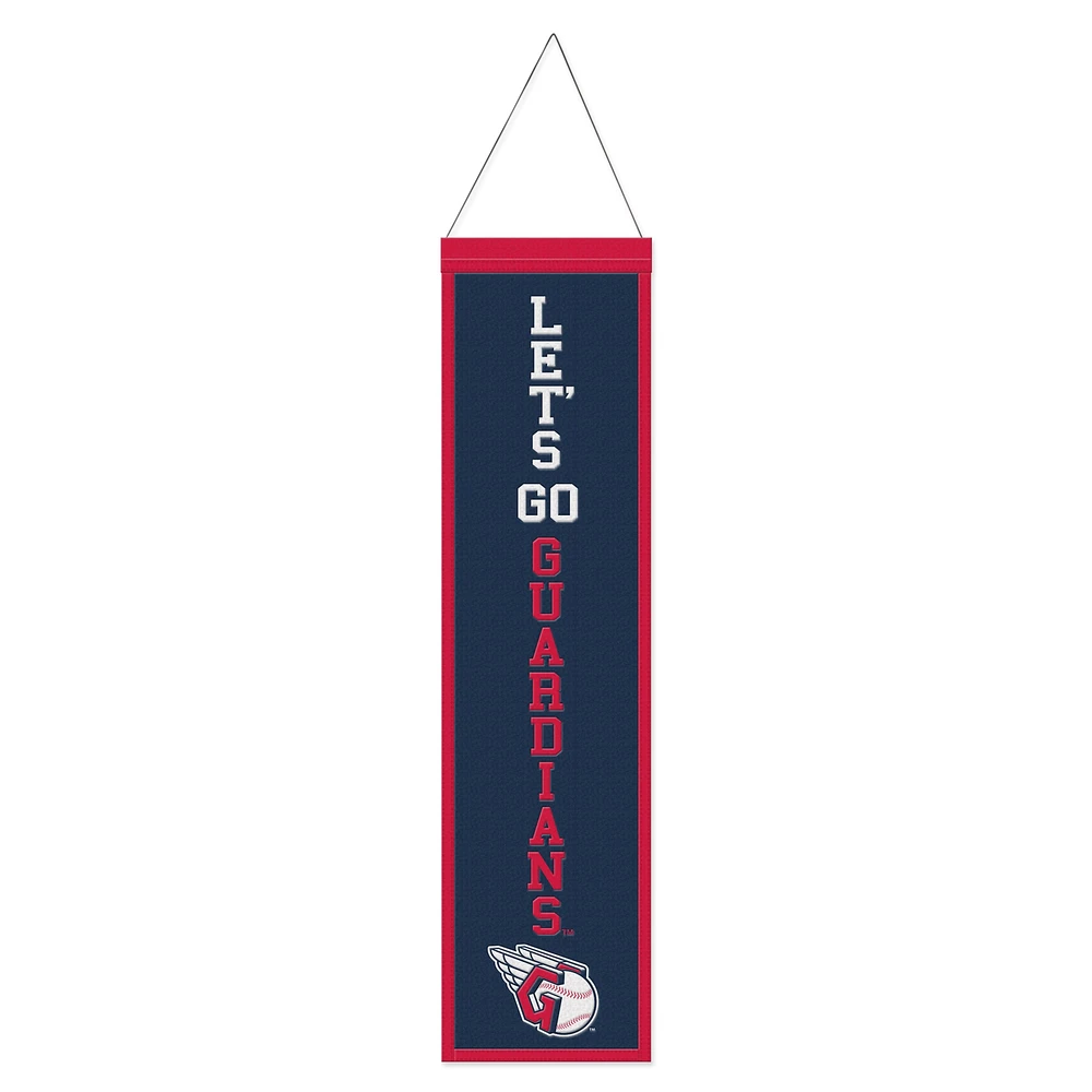 WinCraft Cleveland Guardians 8" x 32" Slogan Wool Banner