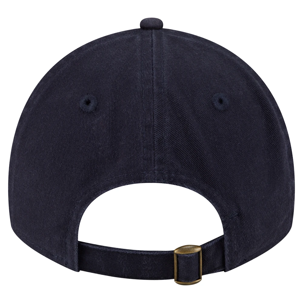 Women's New Era  Navy Cleveland Guardians Preppy Team 9TWENTY Adjustable Hat