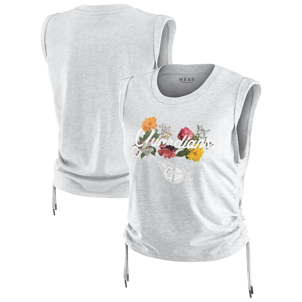 Women's WEAR by Erin Andrews  Heather Gray Cleveland Guardians Cinched Tank Top