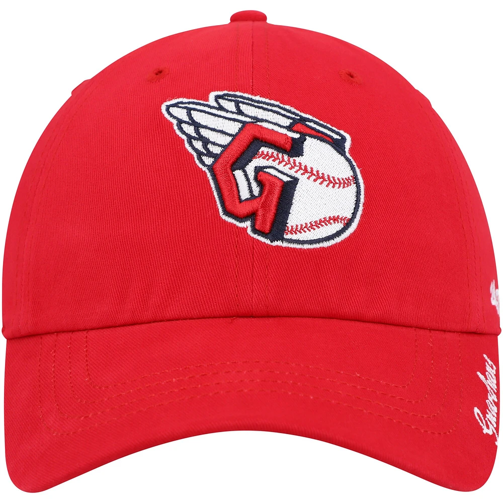Women's '47 Red Cleveland Guardians Team Miata Clean Up Adjustable Hat