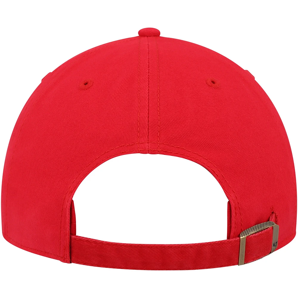 Women's '47 Red Cleveland Guardians Team Miata Clean Up Adjustable Hat