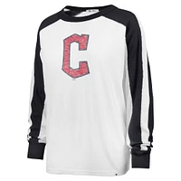 Women's '47 White Cleveland Guardians Premier Caribou Long Sleeve T-Shirt