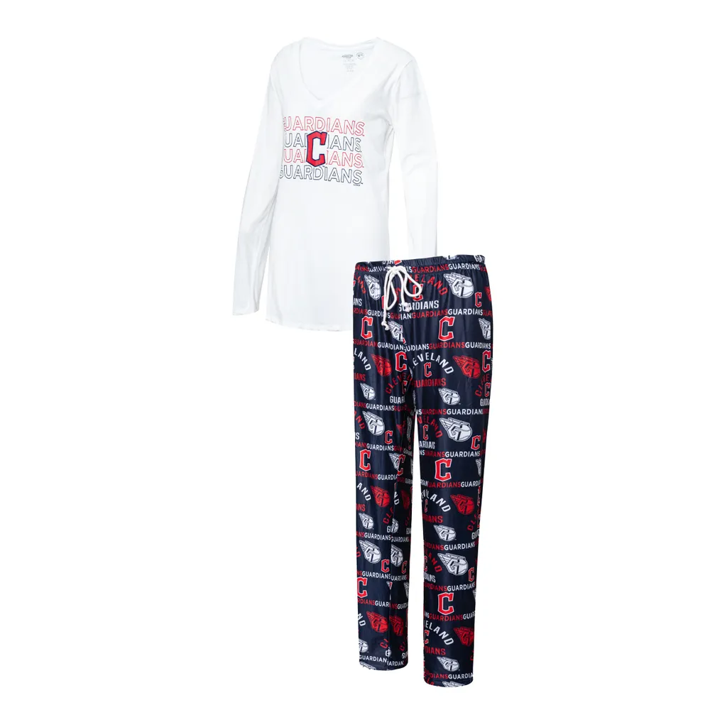 Lids Cleveland Guardians Concepts Sport Badge T-Shirt & Pants Sleep Set -  Navy/Red