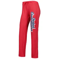 Concepts Sport pour femme Rouge/bleu marine Cleveland Guardians Wordmark Meter Muscle Débardeur et pantalon Ensemble de nuit