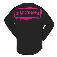 Women's Fanatics  Black Cleveland Guardians Neon Jersey Long Sleeve T-Shirt