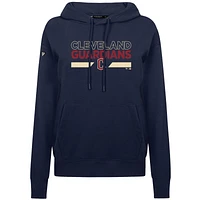 Sweat à capuche bleu marine pour femme Levelwear Cleveland Guardians City Connect Adorn No Hitter