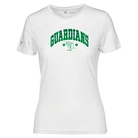 Women's Levelwear White Cleveland Guardians St. Patrick's Day Maddox Plaid T-Shirt