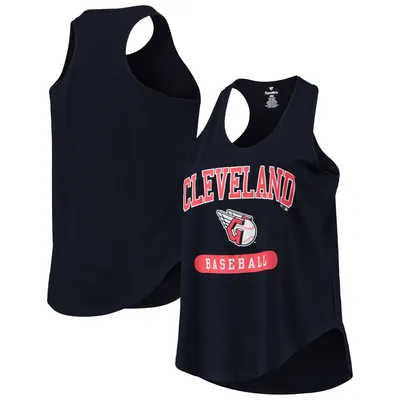 Cleveland Guardians Women's Plus Racerback Tank Top - Navy