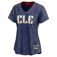 Maillot Nike José Ramírez bleu marine pour femme des Cleveland Guardians City Connect Limited Player