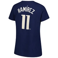 T-shirt Nike Jose Ramirez bleu marine Cleveland Guardians 2024 City Connect Fuse avec nom et numéro du joueur