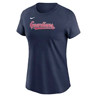 Women's Nike Jose Ramirez Navy Cleveland Guardians Fuse Name & Number T-Shirt