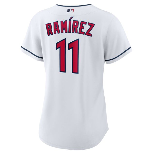 Maillot Nike Jose Ramirez pour femme, réplique à domicile des Cleveland Guardians, blanc