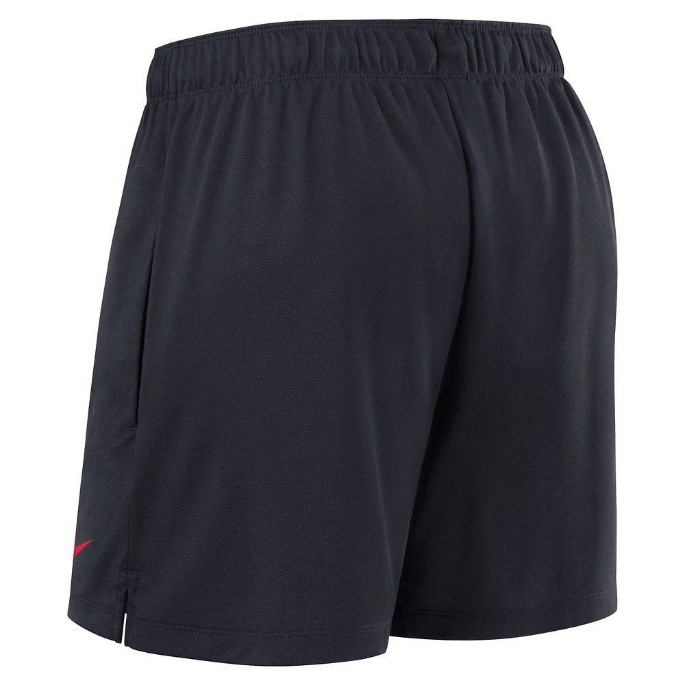 Women's Nike Navy Cleveland Guardians Authentic Collection Knit Shorts