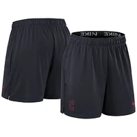 Women's Nike Navy Cleveland Guardians Authentic Collection Knit Shorts