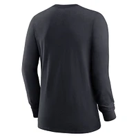 Women's Nike Navy Cleveland Guardians Authentic Collection Legend Performance Long Sleeve T-Shirt