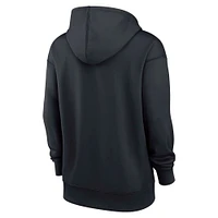 Sweat à capuche Nike bleu marine Cleveland Guardians Authentic Collection Performance pour femme