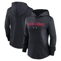 Women's Nike Navy Cleveland Guardians Authentic Collection Pregame Performance Pullover Hoodie