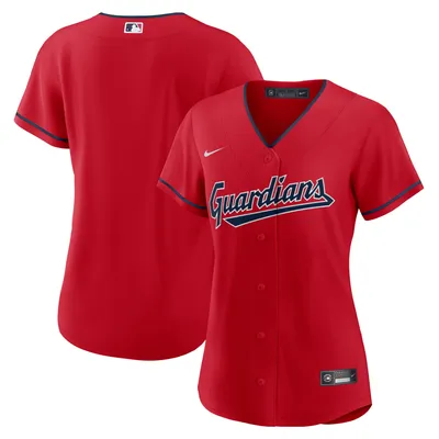 Women's Cleveland Indians Nike White Home Replica Custom Jersey