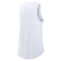 Débardeur Nike blanc à col montant City Connect Tricode pour femme, Cleveland Guardians