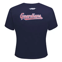 T-shirt court Baby Doll Game Day Classics bleu marine Pro Standard pour femme des Cleveland Guardians