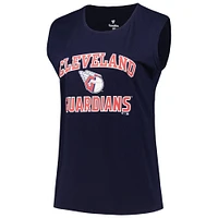 Women's Profile Navy Cleveland Guardians Plus Tank Top